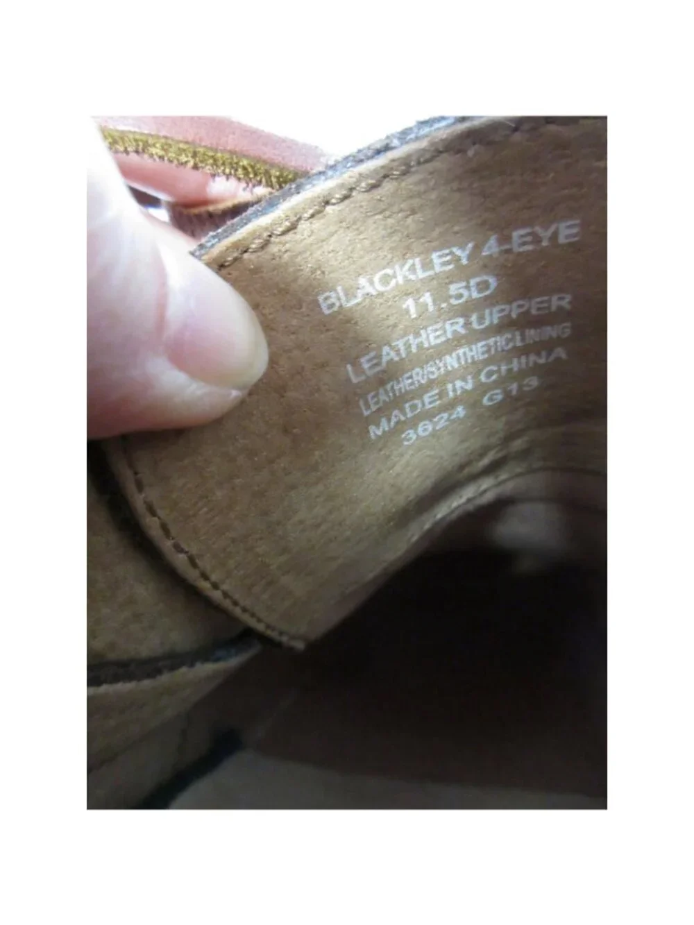 Polo Ralph Lauren Boat Shoes 11.5 D Blackley 4 Eye Oiled Suede Leather